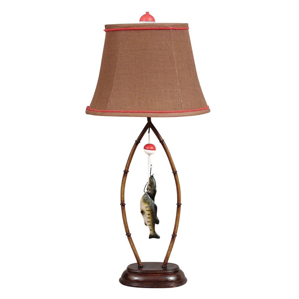 Rock Creek Fishing Cabin Table Lamp Rustic Lighting Walmart in size 1000 X 1000