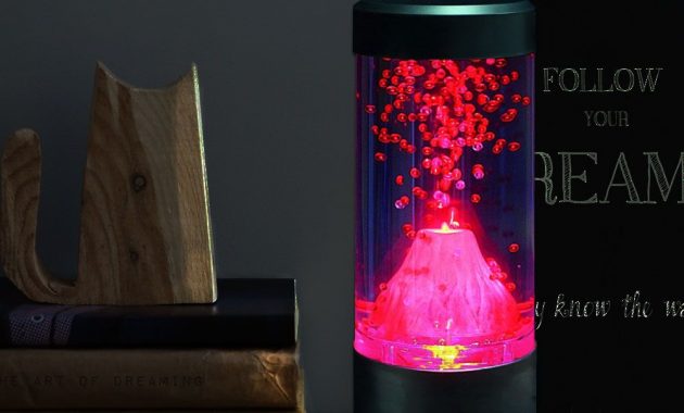 Round Mini Volcano Lava Lamp Novelty Night Light Menkind intended for sizing 1000 X 1000