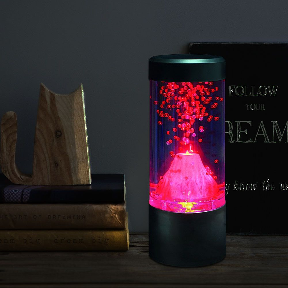 Round Mini Volcano Lava Lamp Novelty Night Light Menkind intended for sizing 1000 X 1000