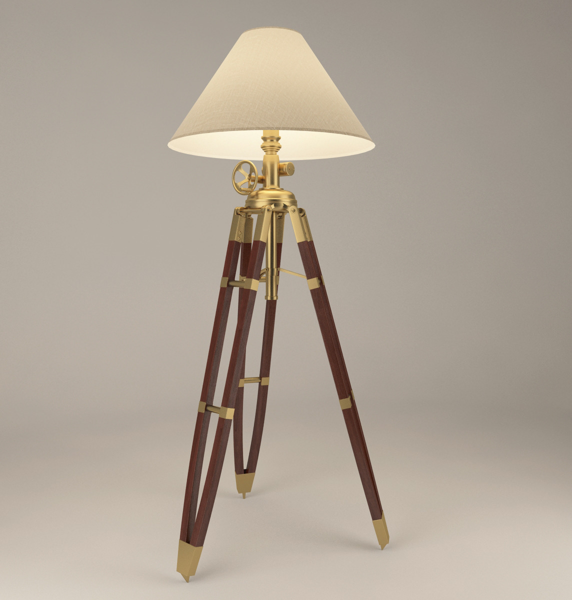 Royal Marine Tripod Lamp With Materials Textures Ljunior 3docean inside sizing 1144 X 1200