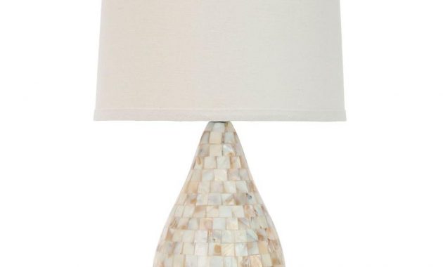 Safavieh Lauralie 205 In Cream Capiz Shell Table Lamp With Off throughout size 1000 X 1000