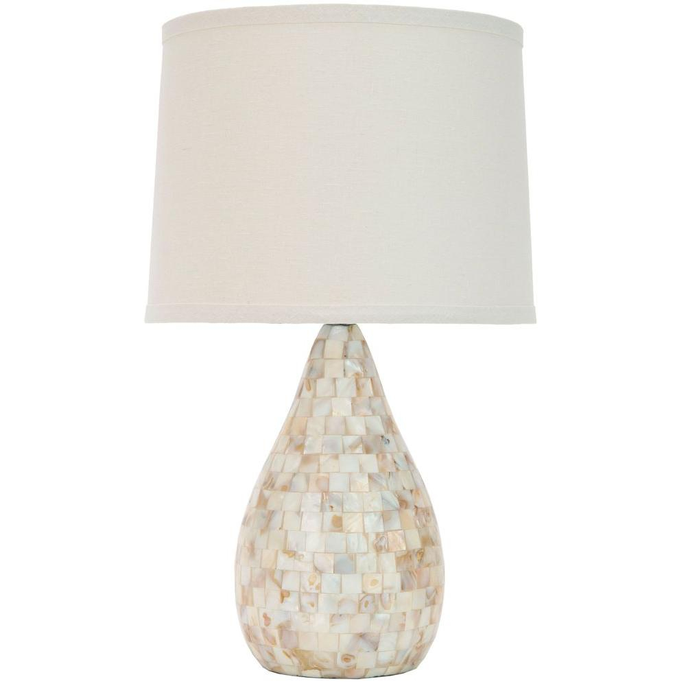 Safavieh Lauralie 205 In Cream Capiz Shell Table Lamp With Off throughout size 1000 X 1000