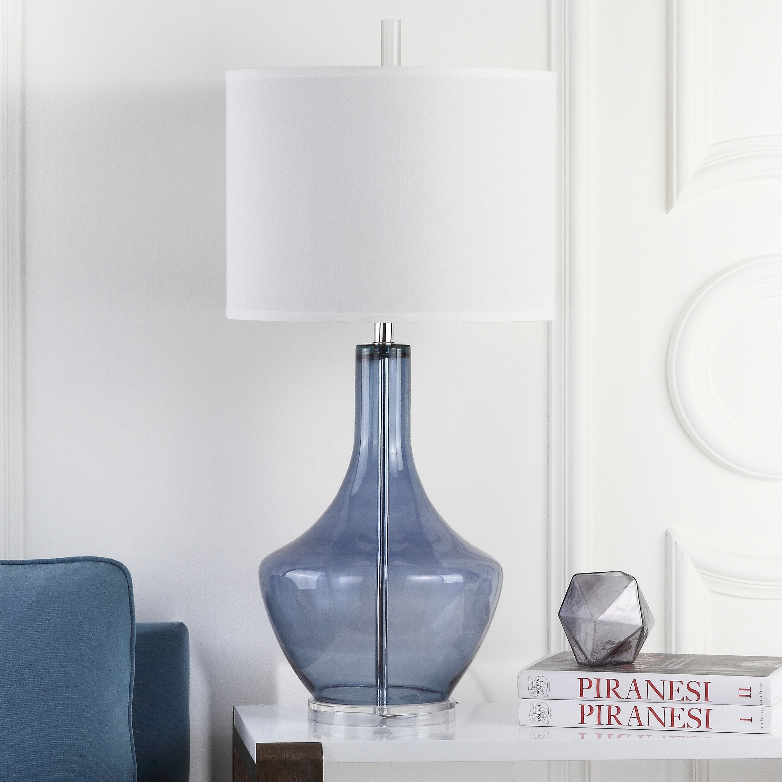 Safavieh Lighting 33 Inch Mercury Light Blue Table Lamp Free Within in dimensions 2500 X 2500