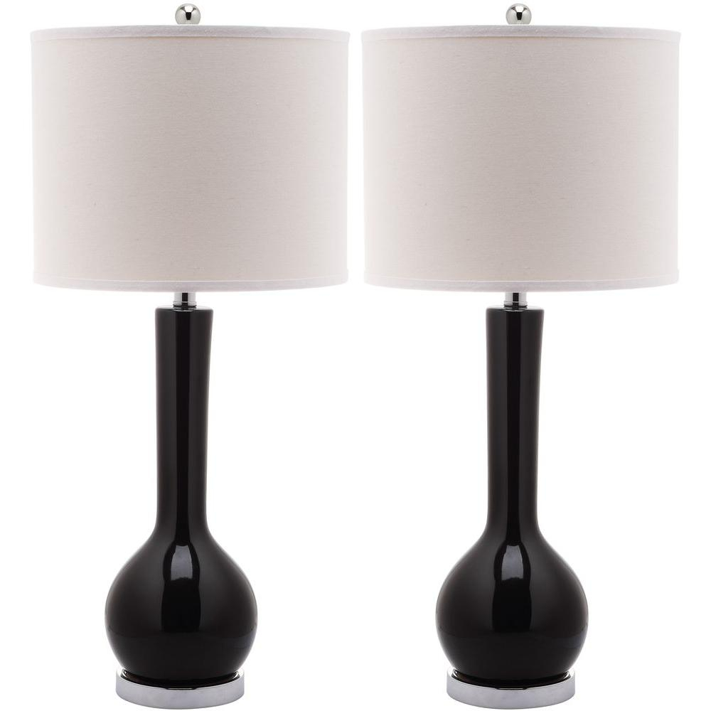 Safavieh Mae 305 In Black Long Neck Ceramic Table Lamp Set Of 2 for measurements 1000 X 1000