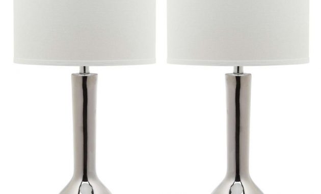 Safavieh Mae 305 In Silver Long Neck Ceramic Table Lamp Set Of 2 for measurements 1000 X 1000