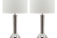 Safavieh Mae 305 In Silver Long Neck Ceramic Table Lamp Set Of 2 pertaining to proportions 1000 X 1000