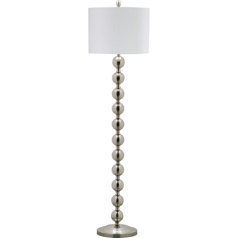 Safavieh Reflections Stacked Ball 585 In Nickel Floor Lamp With with regard to sizing 1000 X 1000