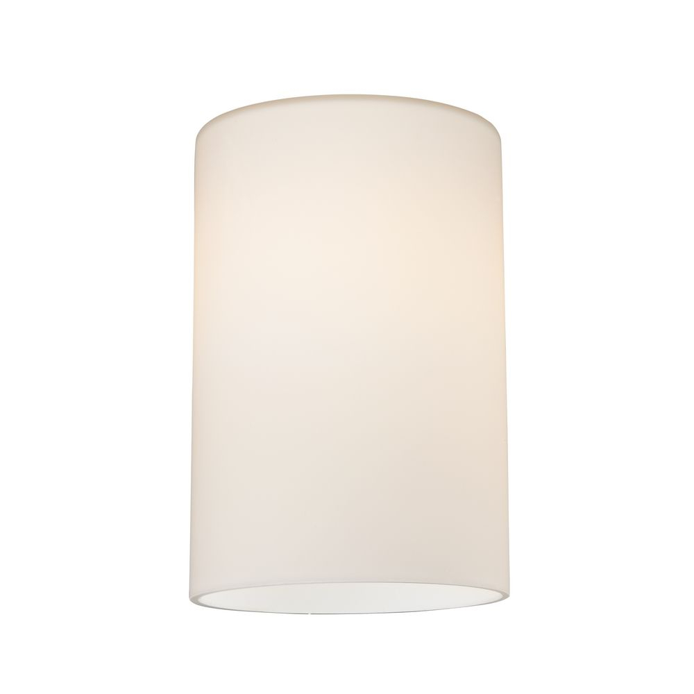 Satin White Cylinder Glass Shade Lipless With 1 58 Inch Fitter in proportions 1000 X 1000