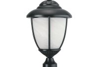 Sea Gull Lighting Yorktown 1 Light Outdoor Black Post Light With Led for sizing 1000 X 1000