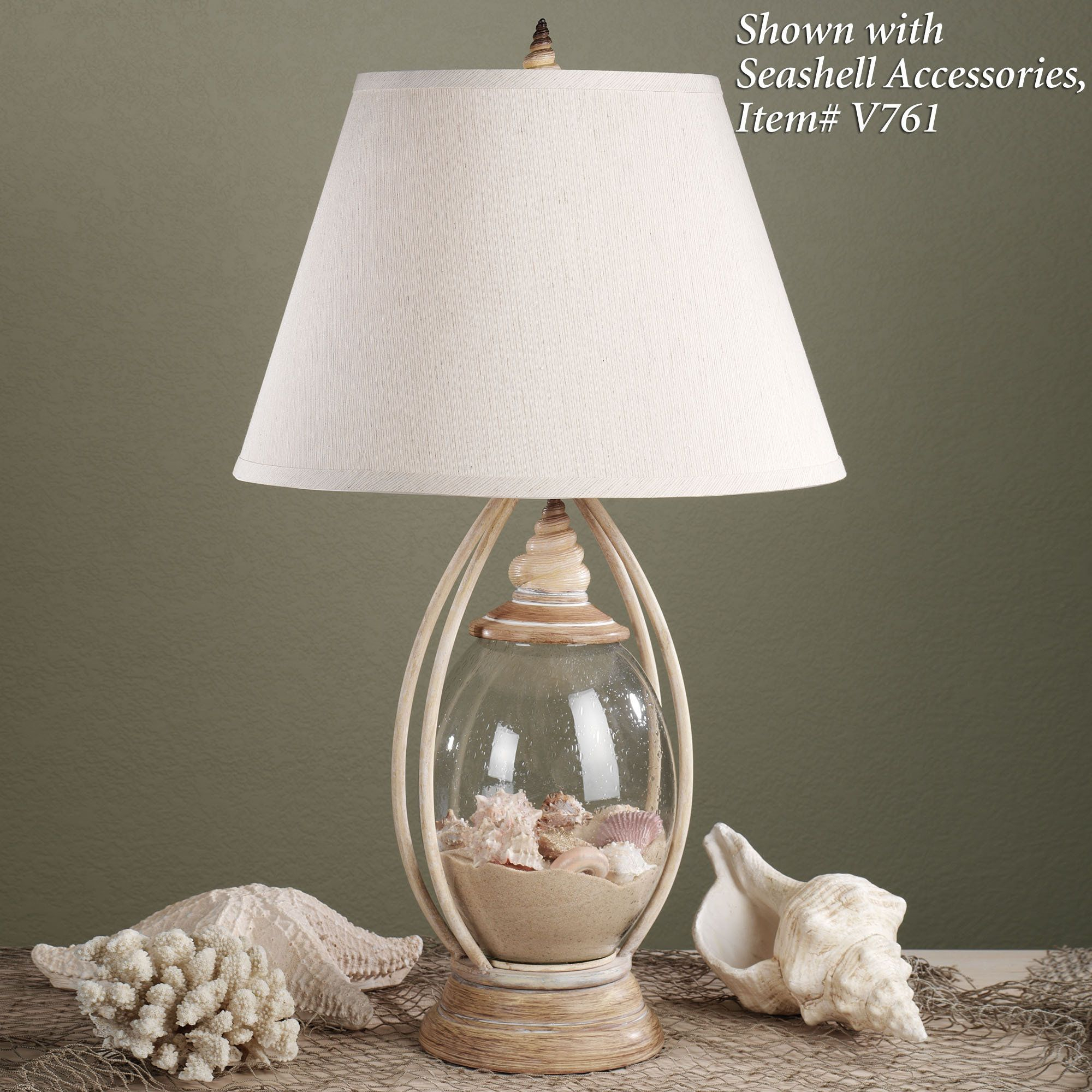 Sea Treasures Fillable Glass Table Lamp Glass Table Lamps Glass for dimensions 2000 X 2000