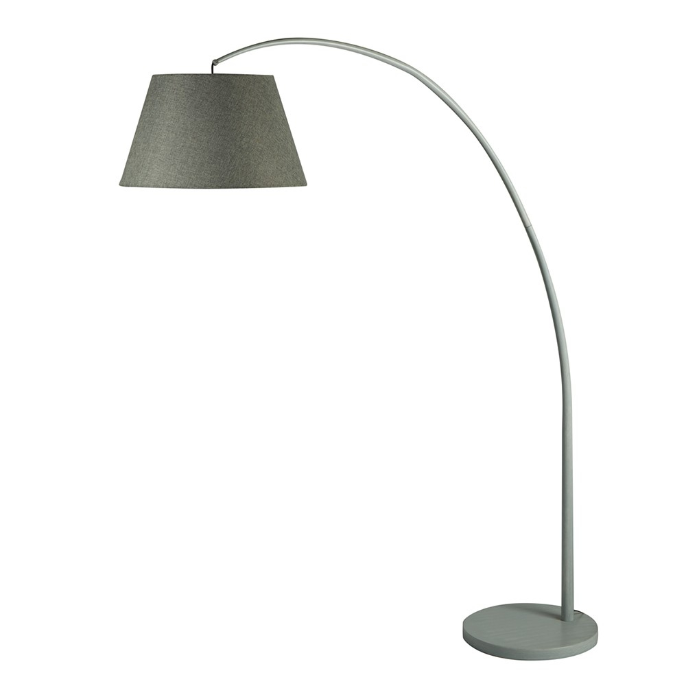 Searchlight Arc Floor Lamp Grey Curved Floor Lamp Pagazzi intended for dimensions 1000 X 1000