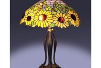 Serena Ditalia 25 In Tiffany Bronze Style Sunflower Table Lamp with regard to measurements 1000 X 1000