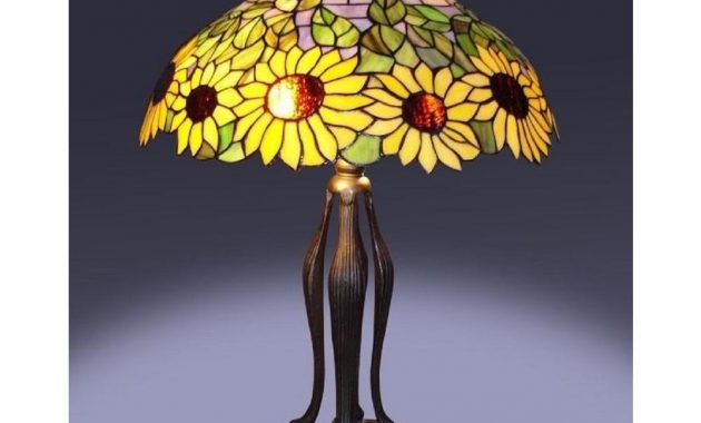 Serena Ditalia 25 In Tiffany Bronze Style Sunflower Table Lamp with regard to measurements 1000 X 1000