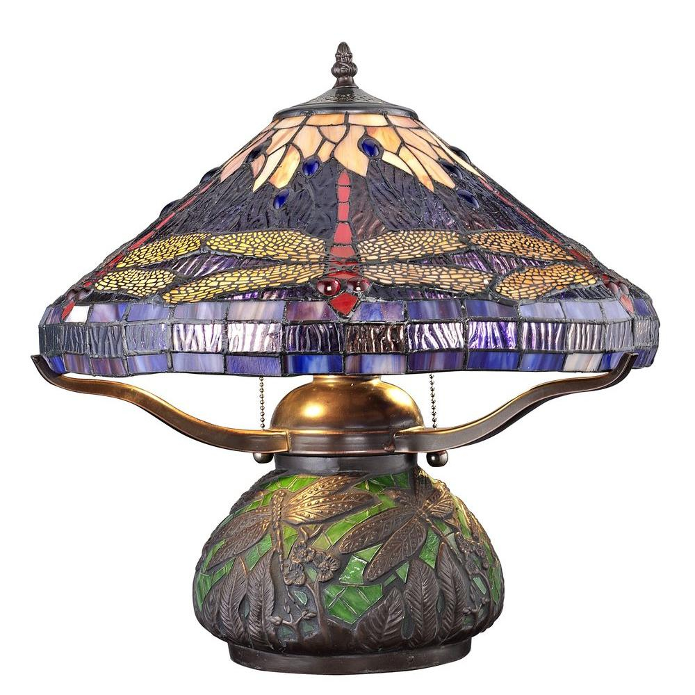 Serena Ditalia Tiffany Dragonfly 14 In Bronze Table Lamp With with regard to sizing 1000 X 1000