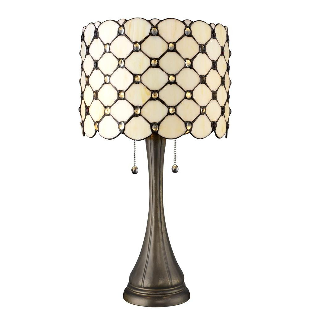 Serena Ditalia Tiffany Jeweled 21 In Bronze Table Lamp Tf7048tl with dimensions 1000 X 1000