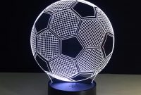 Seven Colors Changing Soccer Football Night Light 3d Visual Led inside proportions 1001 X 1001