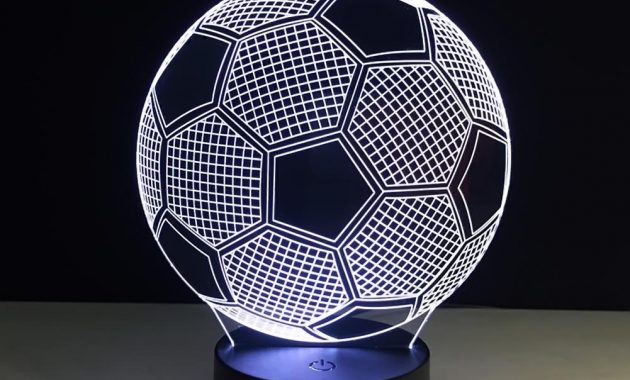 Seven Colors Changing Soccer Football Night Light 3d Visual Led inside proportions 1001 X 1001