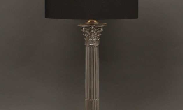 Silver Plate Corinthian Column Table Lamp Antique Lighting pertaining to sizing 800 X 1000