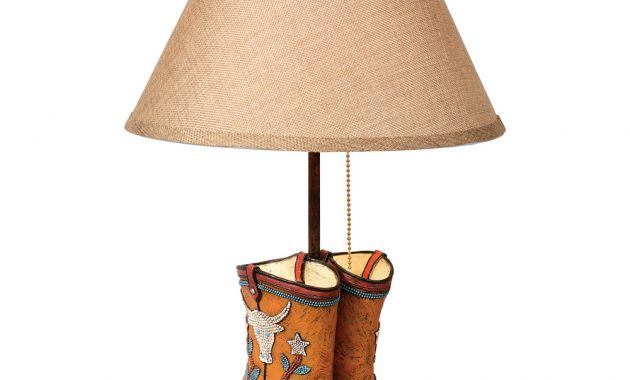 Skull Cowboy Boot Table Lamp regarding sizing 1000 X 1000