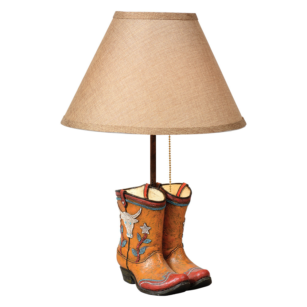 Skull Cowboy Boot Table Lamp regarding sizing 1000 X 1000