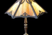 Slag Glass Metal Overlay Table Lamp Circa 1920s Vintage Lighting throughout measurements 1918 X 1918