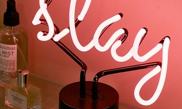 Slay Neon Sign Table Lamp Urban Uutfitters Neon And Urban for proportions 975 X 1463