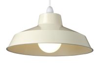 Small Dual Fitting Pluto Metal Lighting Pendant Shades Cream within proportions 1200 X 1200