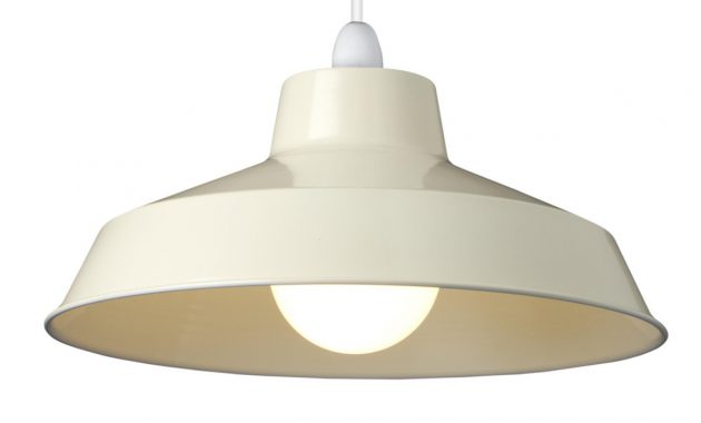 Small Dual Fitting Pluto Metal Lighting Pendant Shades Cream within proportions 1200 X 1200