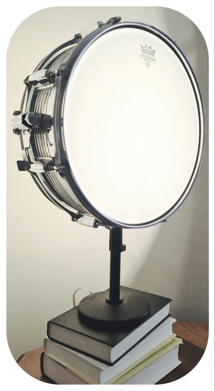 Snare Drum Table Lamp Musical Instrument Light Litforaqueen On pertaining to proportions 734 X 1334