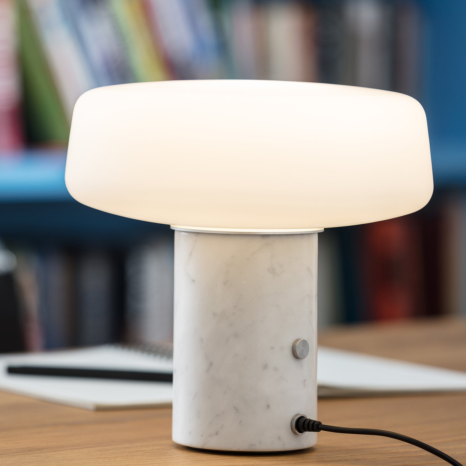 Solid Light Small Carrara Marble Table Lamp Lampefeber with regard to sizing 1500 X 1500