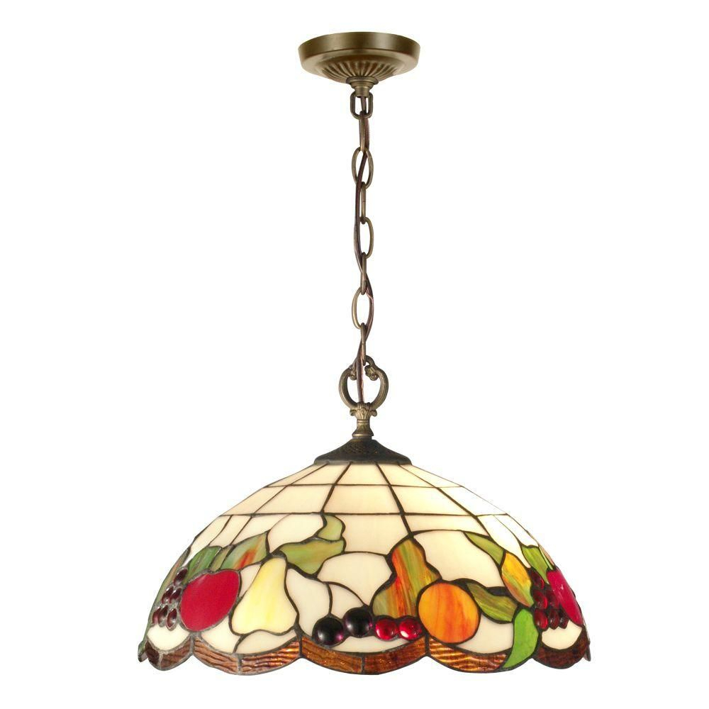 Springdale Lighting Fruit 2 Light Antique Brass Hanging Pendant with regard to measurements 1000 X 1000