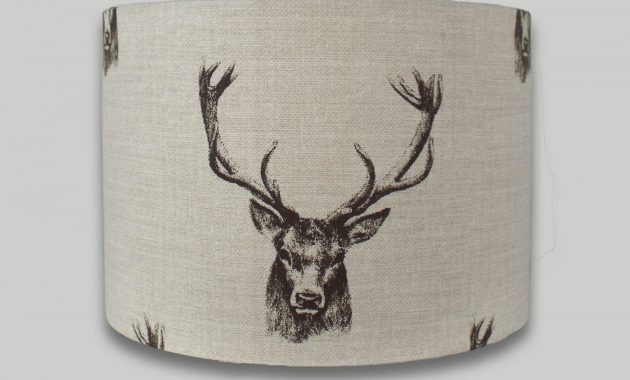 Stag Head Drum Lampshade The Lampshade Barn in size 1400 X 1119