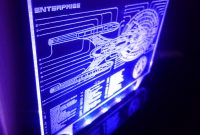 Star Trek Enterprise Blue Print Color Changing Led Desk Lamp 3 Sci inside proportions 1200 X 1015