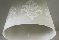 Stenciled Lamp Shade Stacy Risenmay regarding proportions 2496 X 2340