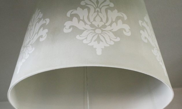 Stenciled Lamp Shade Stacy Risenmay regarding proportions 2496 X 2340