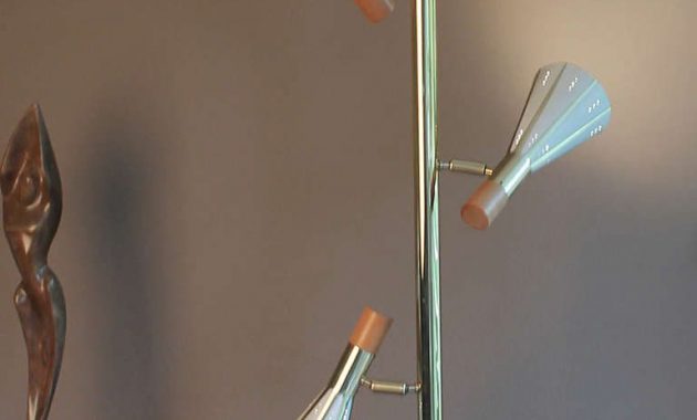 Stiffel Tension Pole Floor Lamp With 3 Lights Spot 1 7682059 regarding measurements 768 X 2059