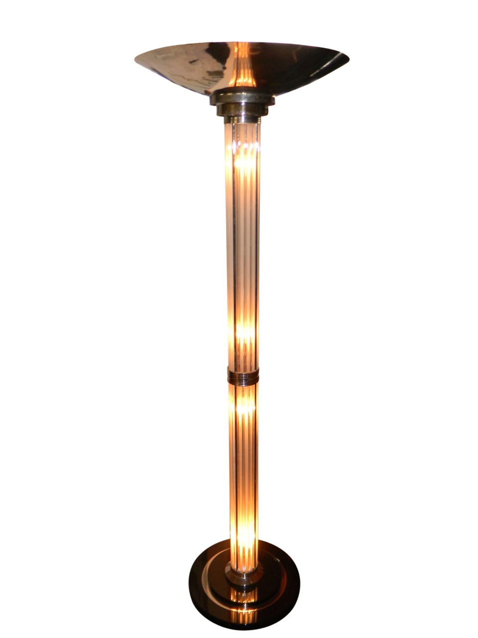 Stunning Art Deco Floor Lamp With Glass Rods And Lights Floor within dimensions 960 X 1280