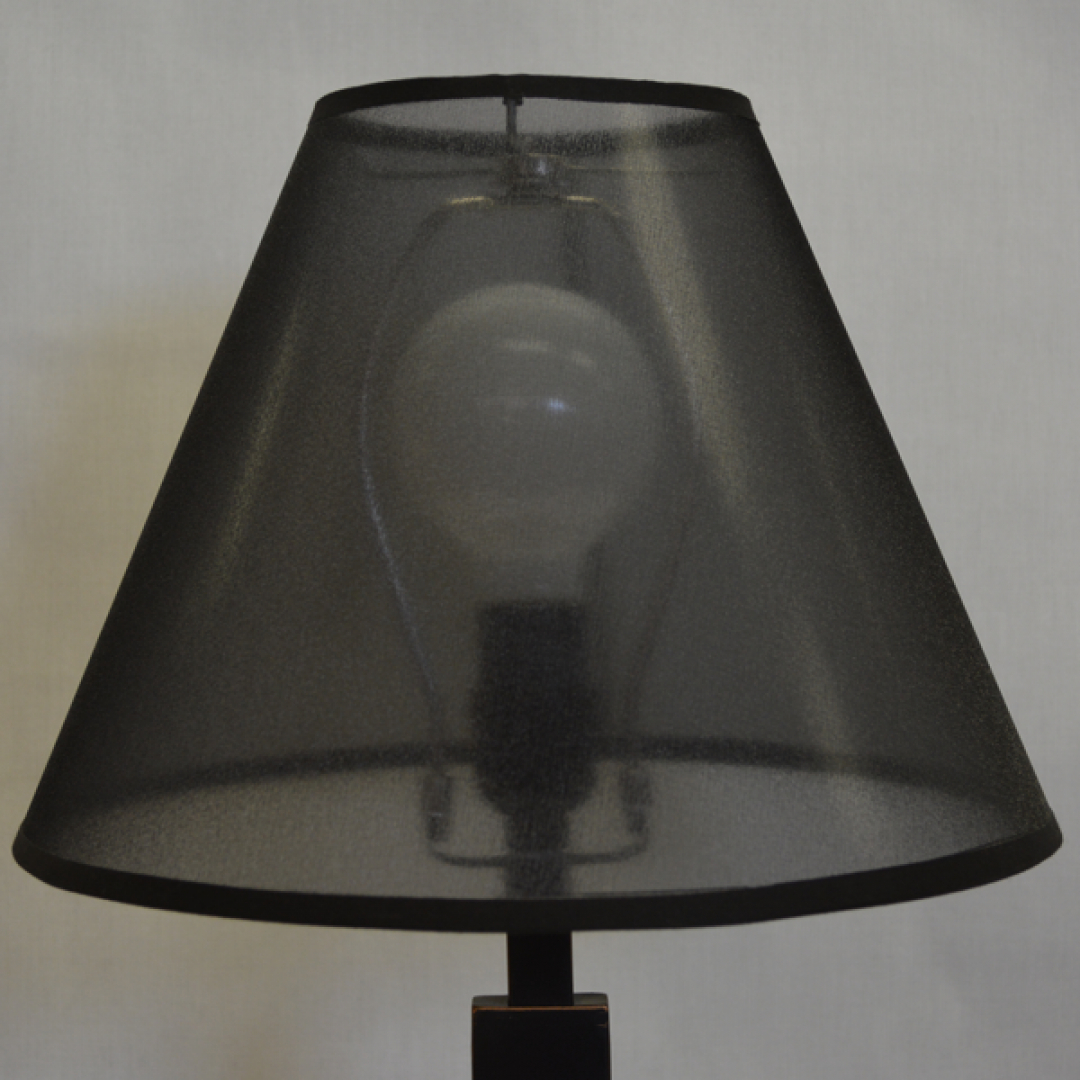 Swatch See Through Organza Black Custom Lampshades within proportions 1080 X 1080