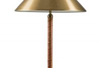 Swedish Midcentury Table Lamp In Brass And Leather Einar intended for size 1500 X 1500