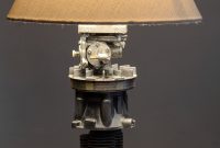 Table Lamp From Scrap Engine Parts Includes Hub Cap From Mustang in size 3073 X 5310