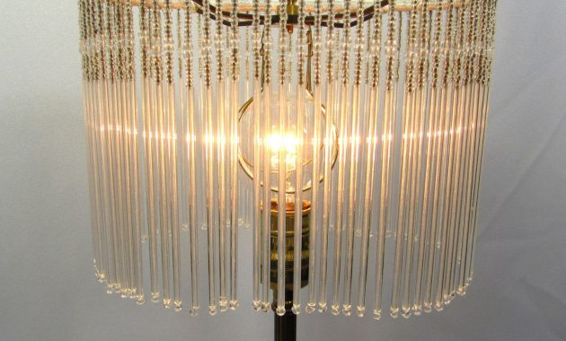 Table Lamp Shade Crystal Glass Custom Beads Handmade Oval Fringe for dimensions 1500 X 1232