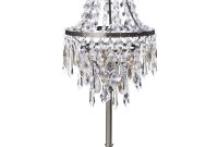 Table Lamp With Crystal Effect Droplet Shade 1 Light Antique Brass in size 1000 X 1000