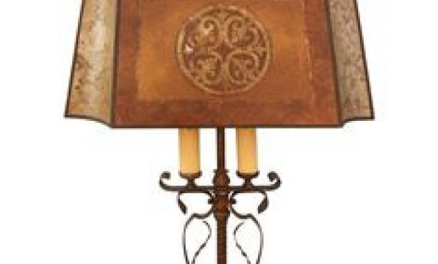Table Lamps 1920s Spanish Revival Floor Lamp W Mica Shade Antique intended for dimensions 1024 X 1024