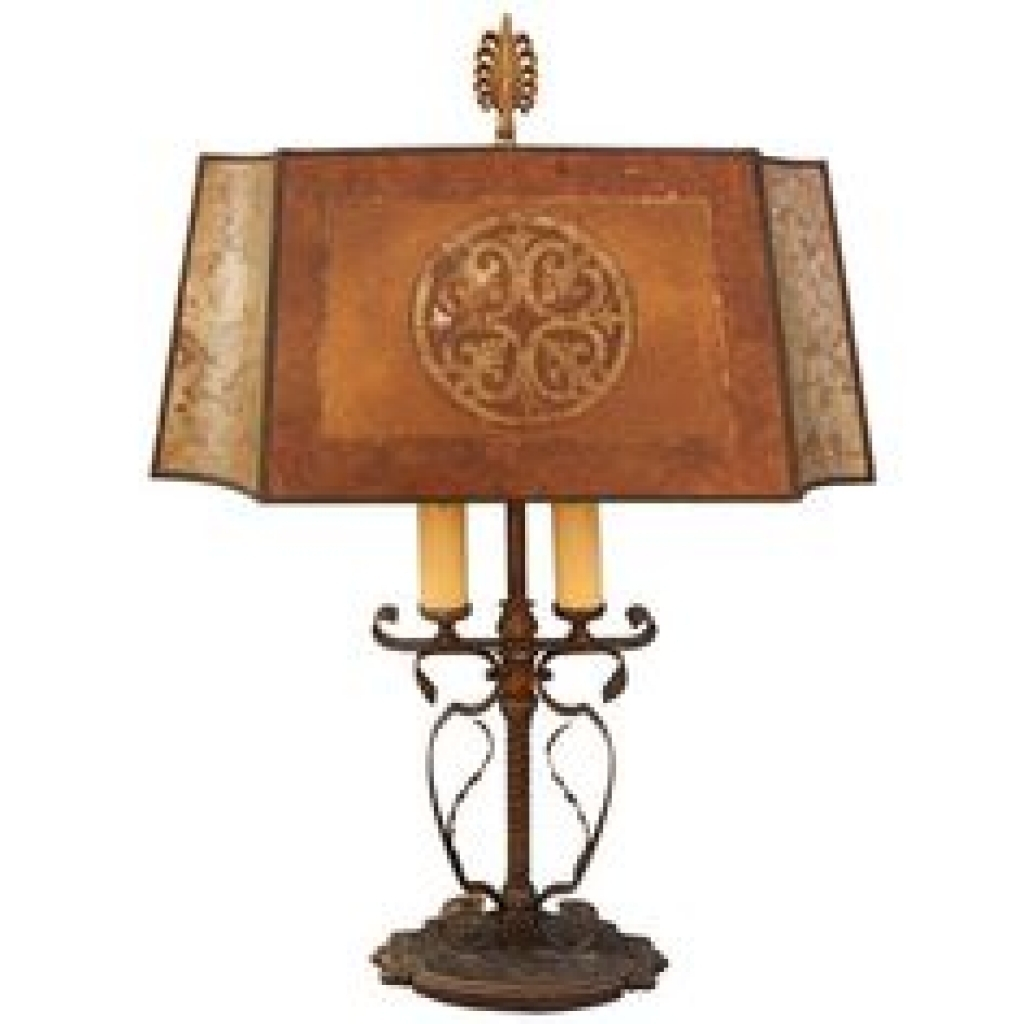 Table Lamps 1920s Spanish Revival Floor Lamp W Mica Shade Antique intended for dimensions 1024 X 1024