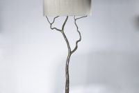 Tall Tree Humming Bird Floor Lamp In Grey Painted Pewter for proportions 1509 X 1600