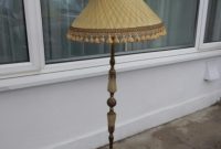 Tall Vintage Brass And Green Onyx Free Standing Upright Floor Lamp pertaining to dimensions 768 X 1024