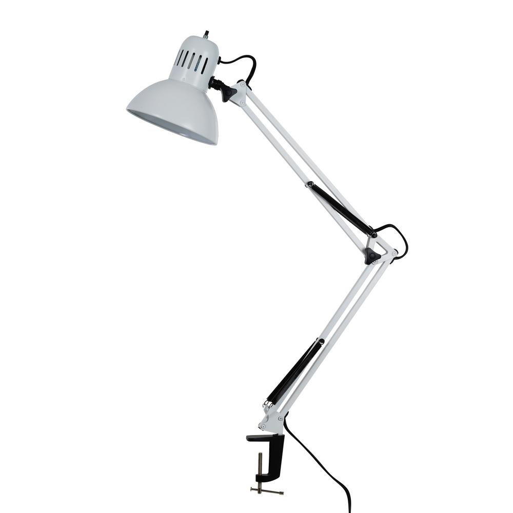 Tensor 374 In White Swing Arm Desk Lamp With Metal Clamp 17347 008 intended for sizing 1000 X 1000