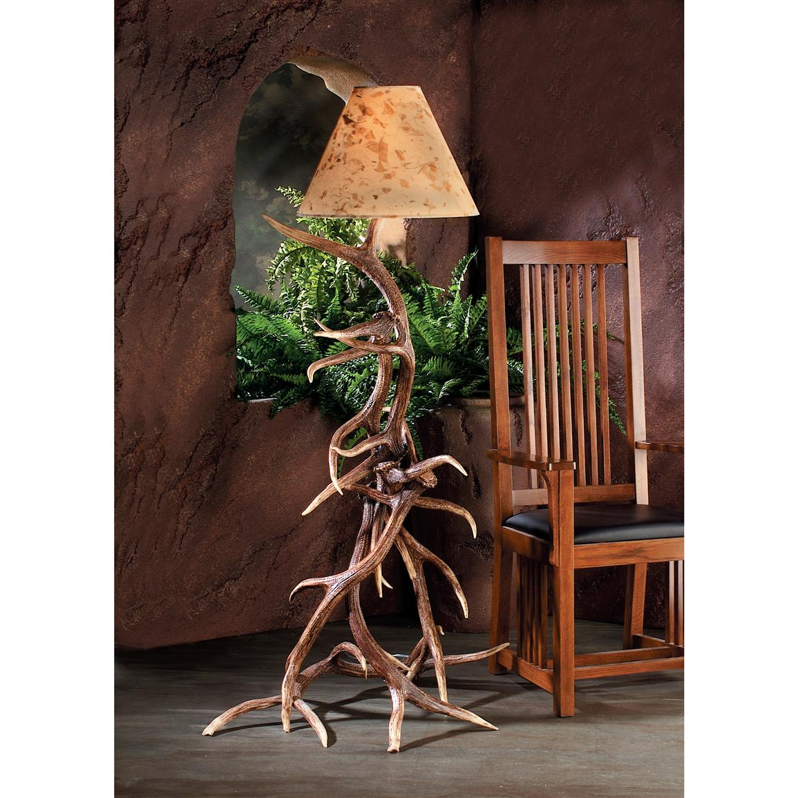 The Elk Antler Floor Lamp 122696 Lighting At Sportsmans Guide regarding dimensions 1155 X 1155