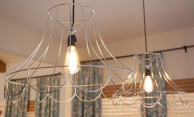 These Two Pendants Are Made From Wire Lampshades With Vintage Edison throughout dimensions 1280 X 960