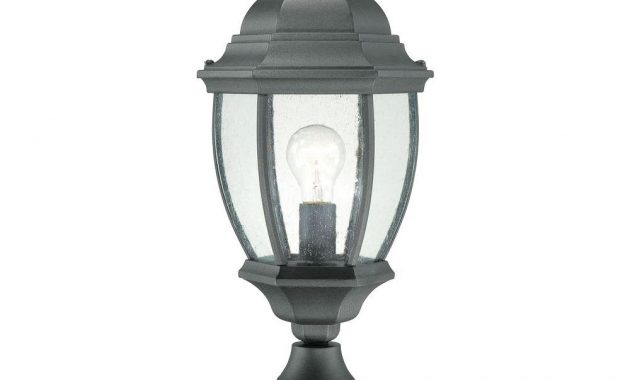 Thomas Lighting Covington 1 Light Outdoor Black Post Lantern Sl90107 intended for proportions 1000 X 1000